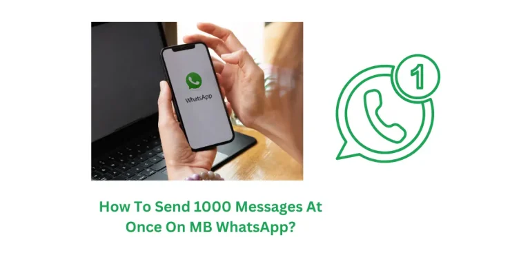 How To Send 1000 Messages At Once On MB WhatsApp?